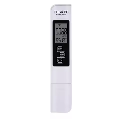 Portable Digital EC TDS Tester LCD TDS EC Temperature Meter 3 In 1 Water Quality Filter Purity Monit