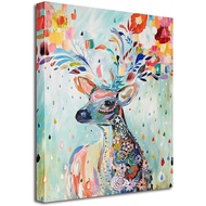 Deer Canvas Deer Paintings Wall Art Printings Colorful Modern Wall Decor Decoration Gallery Giclee P