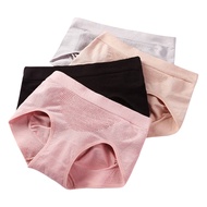 WECHERY Stretch Mid Waist Panties For Women One Size Girdle Panty Body Shaper Seamless Panties