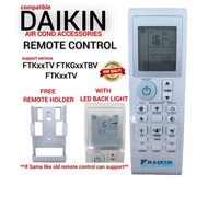 (Free Holder) BRC52B65 Daikin Wireless Air Cond Remote Control FCN20F FCN50F FTKG2STVIW FTKG60TVIW F