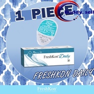 (1 PIECE) Freshkon Daily Disposable Clear Lens 1 Day Use Contact Lenses