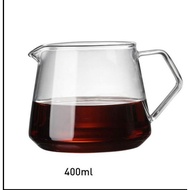 Coffee Server v60 400ml coffee maker kettle Hot Cold Resistant Serving Glass Teapot Thick Glass drip pot