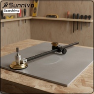 Gazechimp Adjustable Glass Circle Cutter Heavy Duty Compass Glass Cutter Laser Engraved Scale Tile C