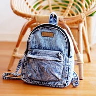 ZALEHA - Dauky Mini Backpack Denim Jeans Backpack