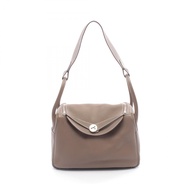 【二手】愛馬仕 (Hermes) Lindy 30 肩背包 073426CK 灰褐色皮革 Lindy 30 灰褐色 女士二手 A