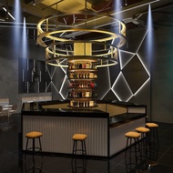 Bar Rack Hanging Rack Hanging Rack Hanging Wine Glass Rack Acrylic Board Luminous Industrial Style H