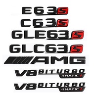 Suitable for Mercedes-Benz C63S Bright Black E63S Tail Mark GLE63S GLC63S Car Mark Word Mark S63 Mar