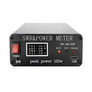 1.8MHz-50MHz 0.5W-120W SWR HF Short Waves Standing Waves Meter Power Meter FM AM CW SSB Portable SWR