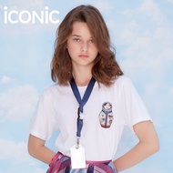 iCONiC WHITE LITTLE DOLL T-SHIRT #5215 เสื้อยืด สีขาว ปักฟองน้ำ ตุ๊กตา 3 มิติ นุ่มนิ่ม เสื้อยืดผู้หญ
