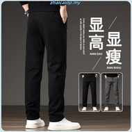 MEN Men's Polyester Mid Rise Relar Khaki Pants 0 01115002