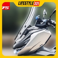 WIndshield WMOTO NEXY+180 Smoke 63cm Modification and Heightening Windshield NEXY 180