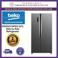 [Bulky] Beko GNO5231XPSG Side-by-side Refrigerator Fridge 521L