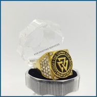 ☃ ◲ ☆ Tau Gamma Phi Stainless Steel Ring TGP Triskelion Sigma