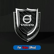 High quality Car Logo Emblem Badge Chrome Sticker 3D Metal Carbon Fiber Car Body Door Rim shielding 