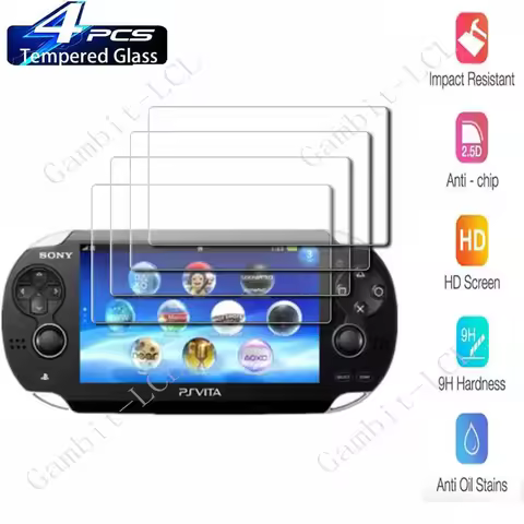 4PCS For Sony PS Vita PSV 1000 2000 Screen Protective Tempered Glass ON PSV1000 PSV2000 PSVita2000 P