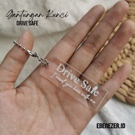 GANTUNGAN Acrylic drive safe keychain