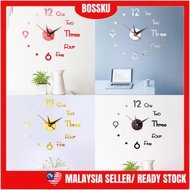 Bossku Diy Wall Clock 3D Wall Clock Diy Wall Clock Large Wall Clock Living Room [Sale] {New} [Sale]