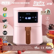 PUTIH Mito AF1 Air Fryer 4L Low Watt Healthy Multifunctional Non-Stick Oil-Free Fryer Pink White