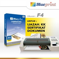 Blueprint Plastic Laminating Film / Laminating Film 100 Micron - F4