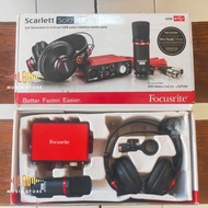 Focusrite Scarlett solo studio 2nd gen original recording Package