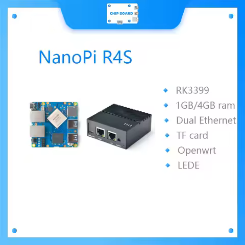 FriendlyELEC NanoPi R4S 1GB/4GB Dual Gbps Ethernet Gateways RK3399 Support OpenWrt LEDE System V2ray