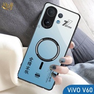 Glossy Glass Softcase for Vivo V60 2025 - Casing Vivo Vivo V60 2025hp - Protective Case hp - K85