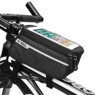 【TikTok】B-SOUL Mountain Bicycle Bag Front Beam Bag Bicycle Bag Highway Front Bag Cycling Fixture Mobile Phone Bag Upper