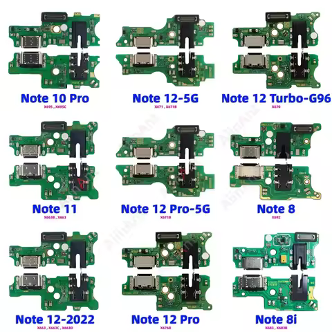 AiinAnt For Infinix Note 8 8i 10 11 11s 12 12i Pro Vip Turbo 5G Dock Mic USB Charger Board Charging 