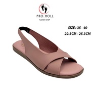 Pro Fashion Women Cross Flat Sandals For Women | Sandals Selipar Perempuan | Flat Selipar Wanita - P