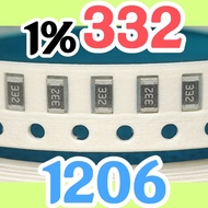 10pcs Chip resistor smd 3301 332 3K3 1% size 1206 3216 3.3Kohm 3.3 Kohm 3.3K ohm 3.3Kohm 3.3K ohm
