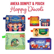 Diwali Dussehra Hindu Wallet Souvenir Mini Wallet Long Case Pouch Festival Cahaya Diwali India Bali 