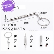 Multi Functional Glasses Screwdriver Keychain