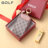 Golf GOLF Beg Kunci Bercetak Fesyen Wanita Beg Kad Zip Wanita Dompet Syiling Beg Rantai Kunci Kereta