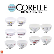 CORELLE Corningware x Peanuts Rice Bowl 11cm with Soup Bowl 12.8cm