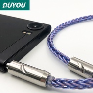 Kabel peningkatan fon telinga berimpuls 2.5/4.4mm seimbang SE535/IM70/IE80S/IE40/IE900/MMCX