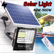 Bingo ไฟโซล่าเซลล์ 300w 200w 100w 60w 40w Solar Light โคมไฟ decor สวน LED ไฟ led โซ่ล่าเซลล์  Solar Cell สปอตไลท์ กันน้ำและประหยัดพลังงาน