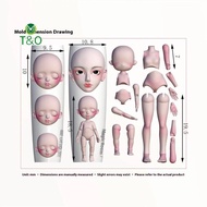 T&O 1 Set Facial Doll 3D Silicone Mold Nail Art Decoration DIY Design Nails Mold Wearing Armor Acces