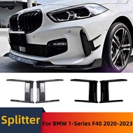 For BMW 1 Series F40 2020-2023 Front Bumper Side Splitter Air Dam Spoiler Diffuser Lip Tuning Access