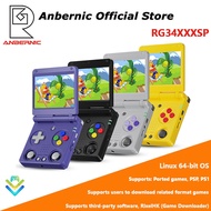 ANBERNIC RG34XXSP Retro Game Console 3.4" Linux 64-bit System H700 quad-core ARM Cortex-A53 online m