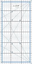 La Canilla ® - Quilting Ruler 30x15 cm Patchwork Ruler Transparent Acrylic for Dressmakers, Sewing a