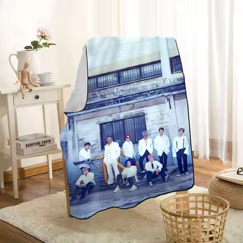 New Arrival Super Junior KPOP Blankets Printing Soft Blanket Throw On Home/Sofa/Bedding Portable Adu