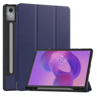 Lenovo Idea Tab Pro TB373FU 12.7 Inch Pen Slot Leather Case Tempered Glass Sticker