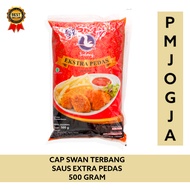 Sambal Extra Pedas Swan 500 gram gr  Pedas Alami Cap Swan Terbang / saus saos bantal