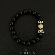 Leila Amulets ตะกรุด หล่อ นะอกแตก รุ่นแรก Baba Leila Collection 02 (พร้อมกำไลหินฟรีตามรูป)