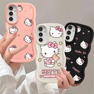 Case For Xiamo Redmi 14C 13C 12 Note 13 14 Pro 4G 5G Cellphone Case Hello Kitty Cartoon Couple Wave 