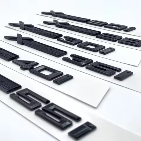 Glossy Black New XDrive 20i 25i 28i 30i 35i 40i 48i 50i Fender Emblem For X1 X3 X4 X5 X6 X7 Car Styl
