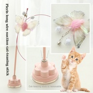 Cat Toy Sucker Cat Teaser  Cat Teaser  Suspender Steel Feather Teaser  Cat Toy Funny Cat Self Pleasu