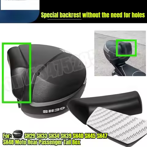 For SH29 SH33 SH34 SH39 SH40 SH45 SH47 SH48 Moto Rear Passenger Tail Box Rear Cushion Backrest Next 