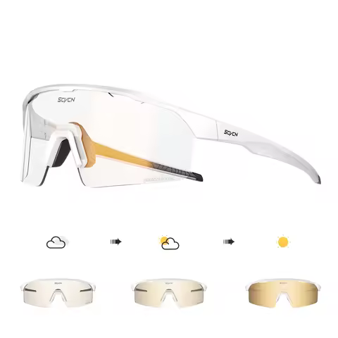 KAPVOE Photochromic Cycling Glasses Fashion Sports Running Sunglasses Outdoor Hiking Drive Bicycle G