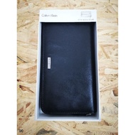 CALVIN KLEIN LONG WALLET BLACK ZIP ALL AROUND